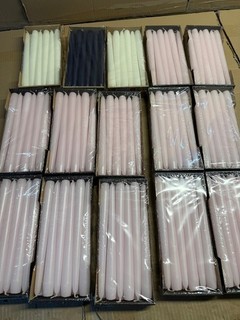 180 Stück!! (15x12er Pack) Stabkerzen Kerzen 250mm Sonderposten Lagerauflösung