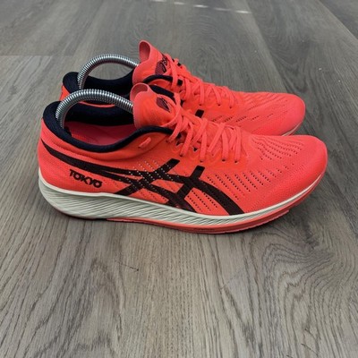 Asics MetaRacer Tokyo Shoes Womens Size 10.5 Red Black Running FlyteFoam Walking