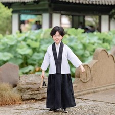 3-Piece Set, Kids Boy Japanese Kimono Suit Hakama-Style Performance Costume Cute