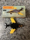 Matchbox Lesney No. 2 S-2 Jet Folding Wings Yellow Black 1981 WITH BOX