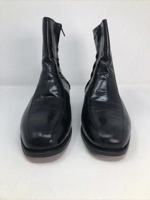 Florsheim Boots Mens 8.5 3E Black Leather Beatles Duke Bike 