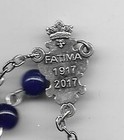 America Needs Fatima Ten Year Anniversary 30 Inch Blue Glass Beaded Rosary — photo 2