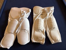 Riddell Under Armour Lot Of 2 Pair Boys 7-Pad White Football Pants Youth XL GU