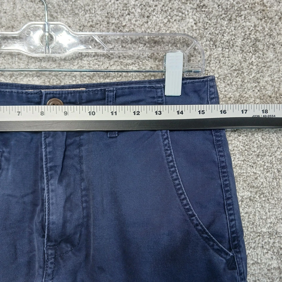 Arizona Jean Co Shorts Mens 29 Navy Blue Casual Chino Flat Front 100% Cotton - Image 3 of 4