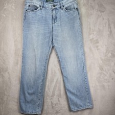 Ralph Lauren Jeans Co LRL Womens 6 Light Wash Blue Straight Denim 32x28