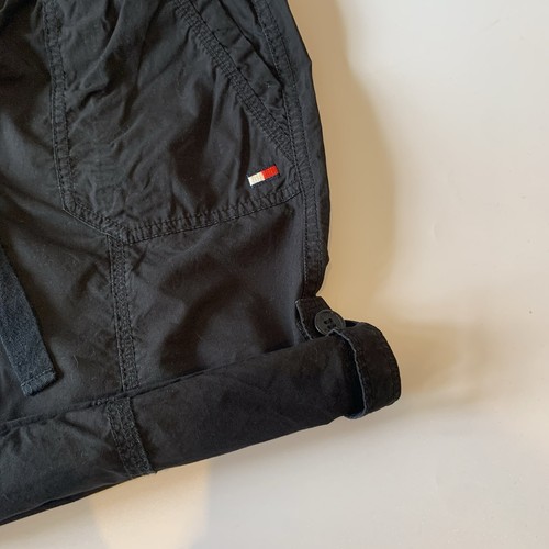 Tommy Hilfiger Sport Shorts Womens Size Small Black Roll Cuff Hybrid Shorts - Picture 15 of 17