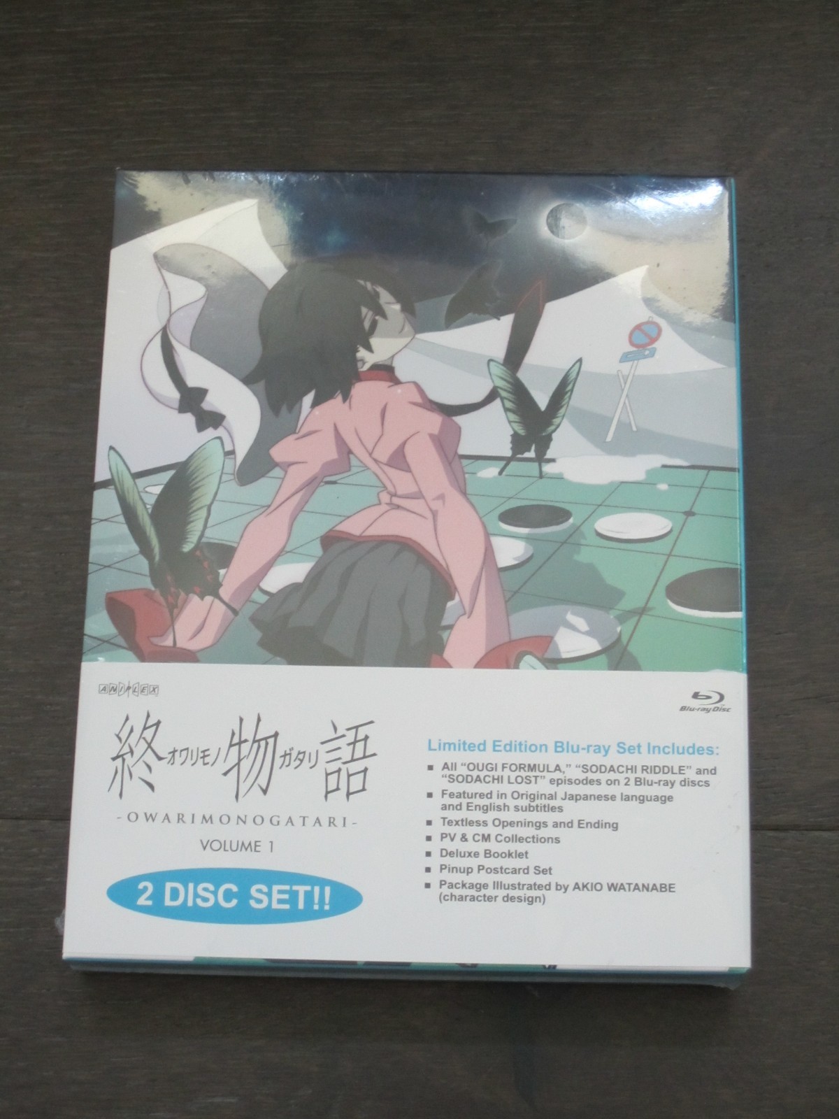 Owarimonogatari Volume 1 Aniplex USA Blu-ray Limited Edition SEALED