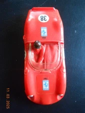 Vintage  1964 USA Eldon Red Ferrari with decals 1025-16  slot car body only 1/32