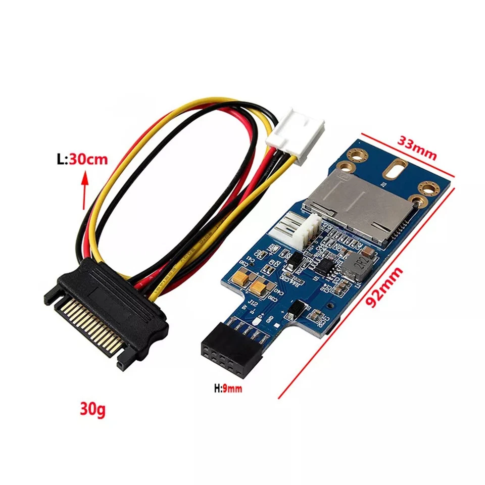 Mini PCI-E PCI-Express to USB Adapter with SIM Card Slot for 3G/LTE/4G Module - Image 3 of 4