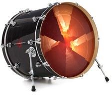 Vinyl Decal Skin for 20" Bass Kick Drum Head Trifold