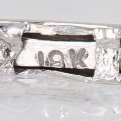 0.47 克拉钻石镶嵌吊坠耳环 18k 白金杠杆背 — 第 4/4 张图片