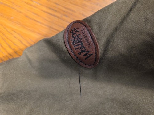 Welligogs Ladies Coat Khaki Green & Brown Size L 12/14 Missing Hood - Picture 15 of 24