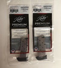 Lot of 2 Kimber Micro 9, 9mm OEM 7-Round Magazines     1200845A