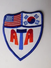 AMERICAN TAEKWONDO ASSOCIATION ATA PATCH MARTIAL ARTS CLUB  FIGHT ADVERTISING