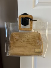 Staud MINI SHIRLEY Bag Clear & Yellow Leather...