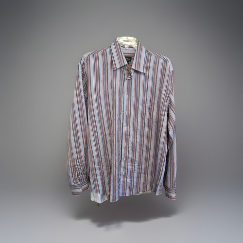 NEIMAN MARCUS Shirt Men's Size L Long Sleeve Button Up Multi Color