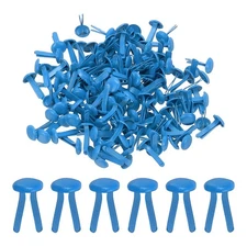 Brads for Paper Crafts, 150 Pcs Blue Metal Round Paper Fasteners, 11 mm