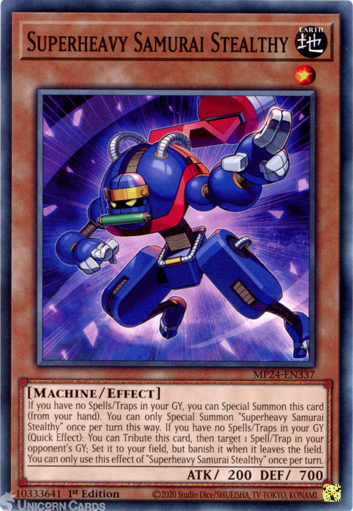 MP24-EN337 Superheavy Samurai Stealthy : Common 1st Edition YuGiOh Card