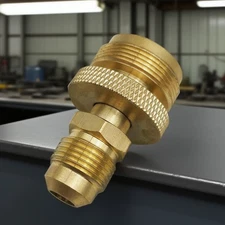 1LB Propane Tank Cansiter Regulator Adapter Connect to 3/8"Male Flare 5/8"-18UbZ