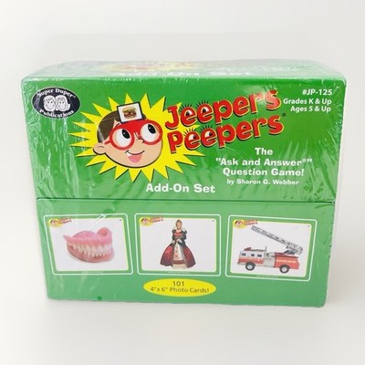 Jeepers Peepers Add On Card Set for Ask and Answer Que 101 Photo CARDS ONLY READ