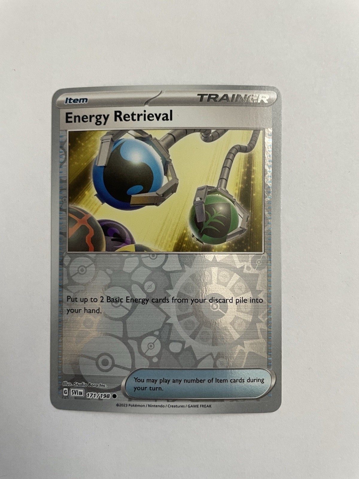 Energy Retrieval 171/198 Sv01: Scarlet & Violet Base Set Reverse Holo