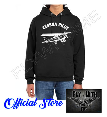 Cessna Pilot Sweatshirt Hoodie Cotton Fleece Aviation Gear GIFT S-3XL