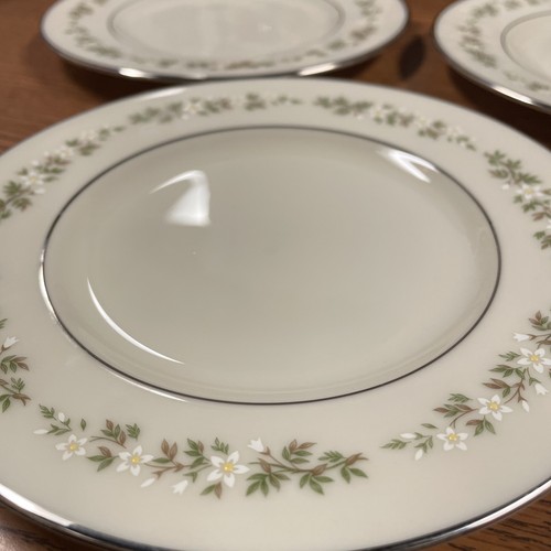 Set Of 3 New Vtg Lenox Bread Plates Brookdale Bone China H500 6.5" Excellent - Picture 7 of 9