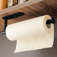 KüChenrollenhalter Edelstahl Schwarz Ohne Bohren Papierrollenhalter FüR KüChe