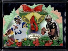 Kurt Warner / Jeff Blake VAR 2000 Topps Gold Label #C13 Holiday Match-Ups