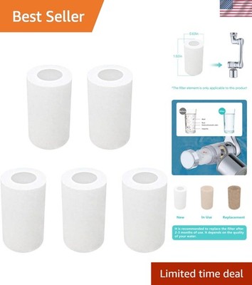5Pcs Filter Elements, for 1080°Swivel Faucet Aerator Extension with Filter