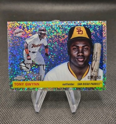2025 Topps Chrome Platinum TONY GWYNN Speckle Refractor #/150- Padres