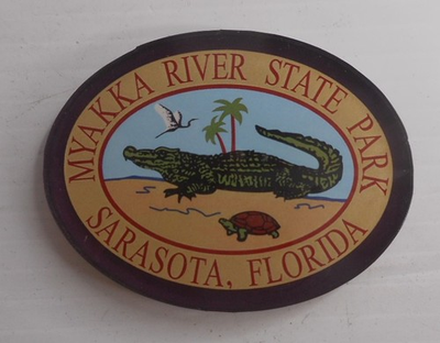 #ad Myakka River State Park Sarasota FL Souvenir Acrylic Patch magnet 2.75quot;Wx2.25quot;H $6.95