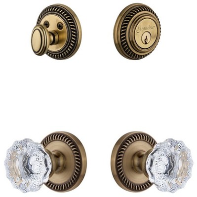 Grandeur NEWFON_SP_ESET_234 Newport Solid Brass Single Cylinder - Brass