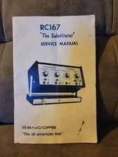 SENCORE RC167 "The Substitutor" Service Manual the all American line book