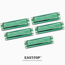 EASTTOP Diatonic Harmonica set of 5 10Hole Blues Diatonic Harmonica Set PR020-5