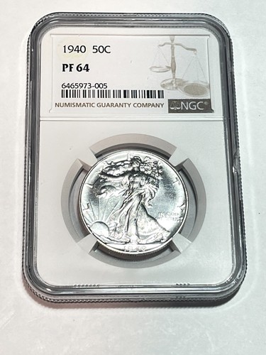 1940 PROOF SET ABSOLUTELY BEAUTIFUL SET 5 COIN PROOF SET HALF DOLLAR TO PENNY - 第 1/20 張圖片