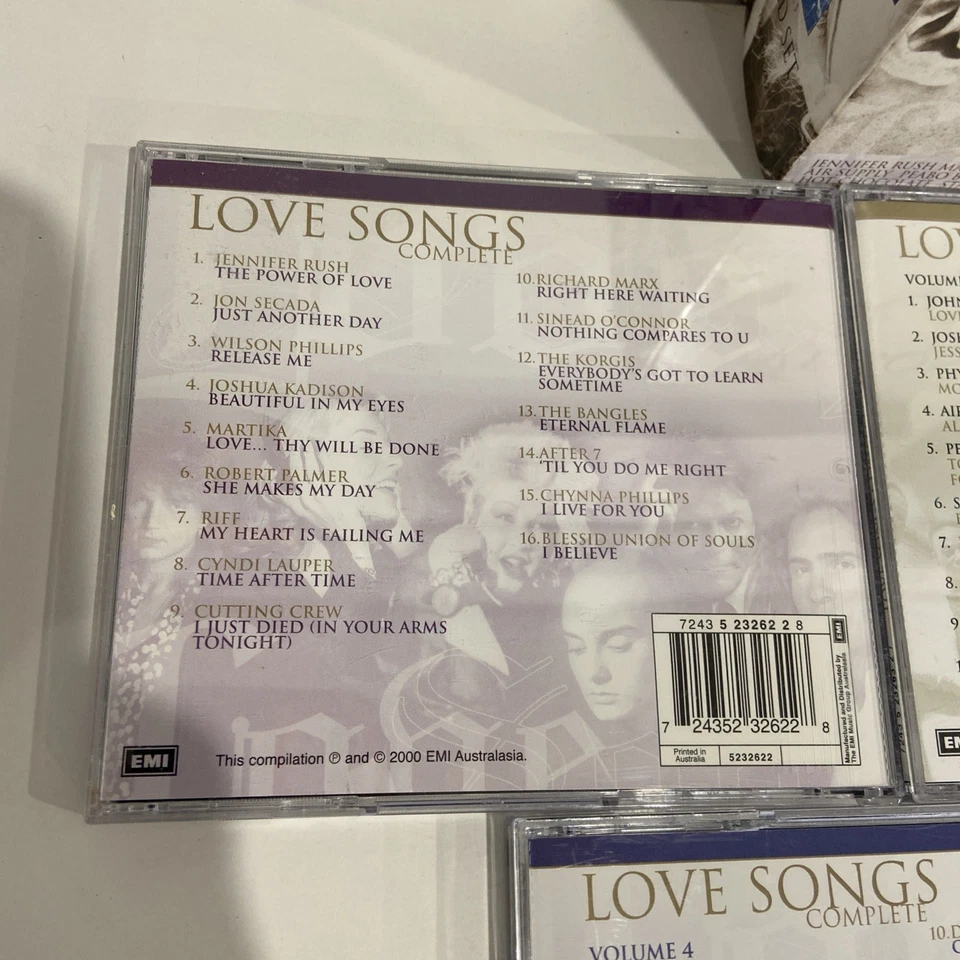 Love Songs Complete Box Set - Volumes 1 2 3 4 5 | CDs | 2000 | 5 Discs | GC - Image 3 of 4