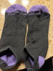 On the Go Cushion Low Cut Socks Black Purple Heel Toe 1 Pair Women's 4-10 — photo 3
