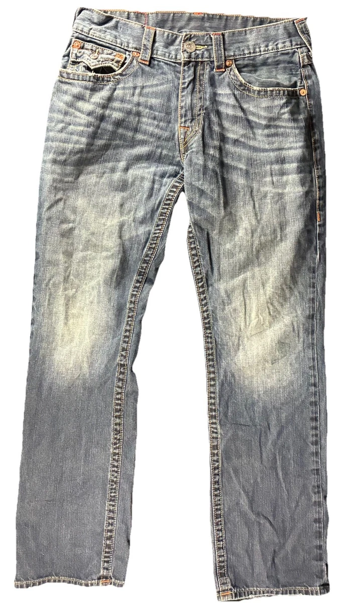 True Religion World Tour Blue Jeans for Men for sale - eBay