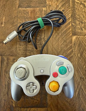 Official Nintendo GameCube Controller Platinum Silver Original Wired DOL-003