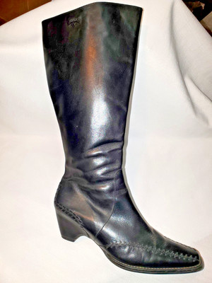 Nice Pikolinos Women's Boots Knee High Black Leather 38