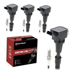 UF764 Ignition Coil Pack and Iridium Spark Plugs Set of 4 Compatible with