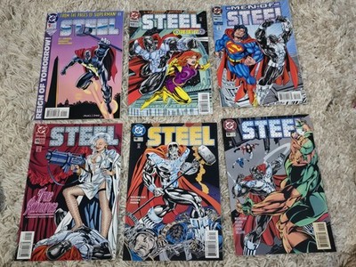 Lot Of 6 DC Steel (1994) Comics Including Issues# 1, 13, 14, 15, 18, 19 F/VF