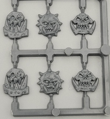 Warhammer Tabletop BITZ BITS : 6x ORK EMBLEM  - Ork Symbole