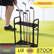 Durable Steel Golf 27 Hole Golf Club Display Rack Golf Putter Storage Organizer