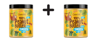 2 x OstroVit 100% Peanut Butter (1000g) Smooth (9,45 EUR/kg)