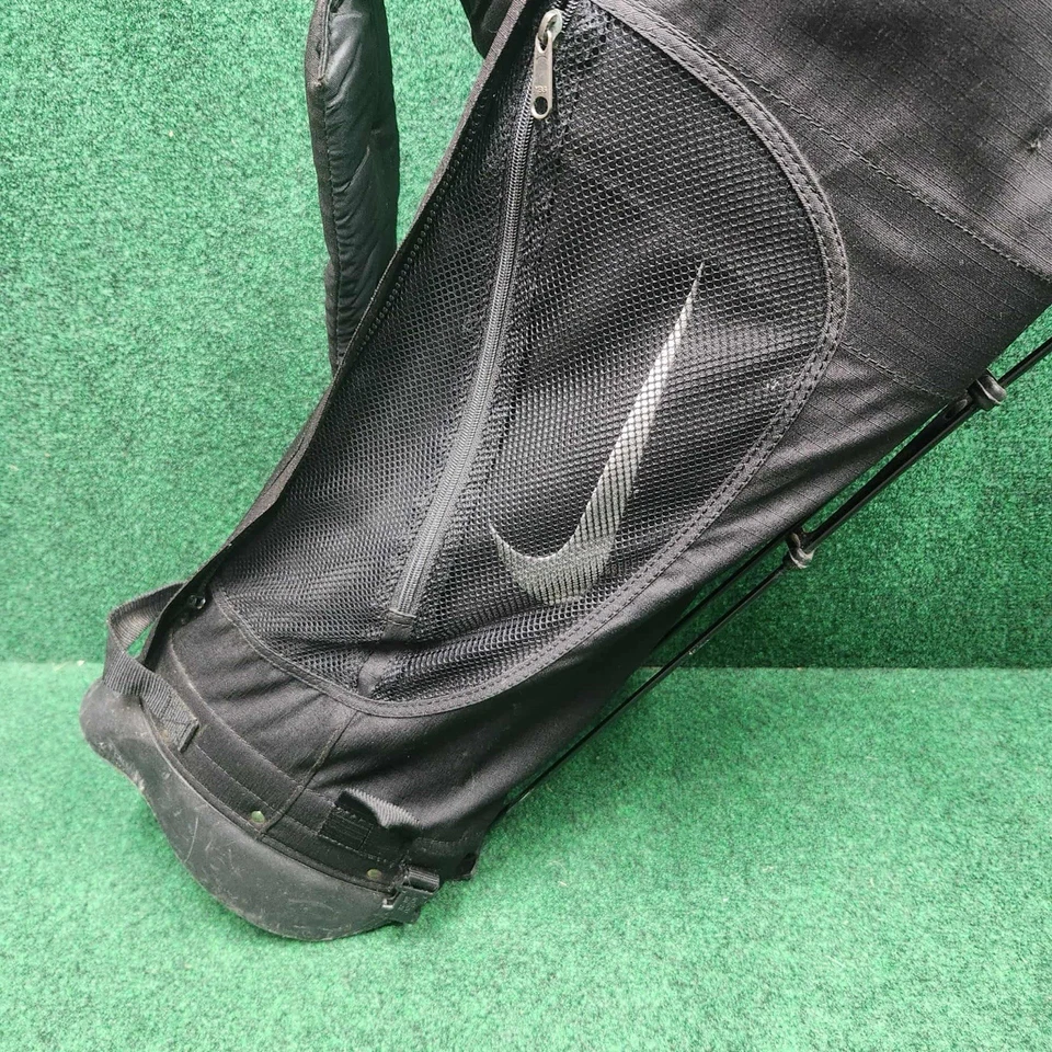 Nike Golf Hybrid Stand Bag 4-Way Divider & Shoulder Strap - Black - Image 3 of 4