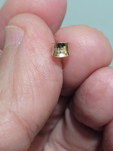 Dije de comunión colgante medallón Virgen María oro tricolor 14k corte diamante 10 mm - Imagen 5 de 11