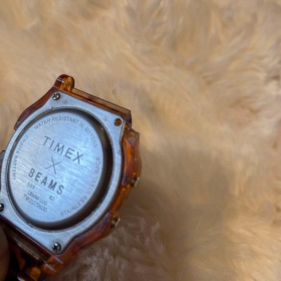 TIMEX x BEAMS Tortoise Shell Digital Watch - Junk Condition | eBay
