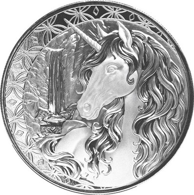 Fiji  1 Dollar 2025 Unicorn Einhorn  1 Oz Silber 999 BU